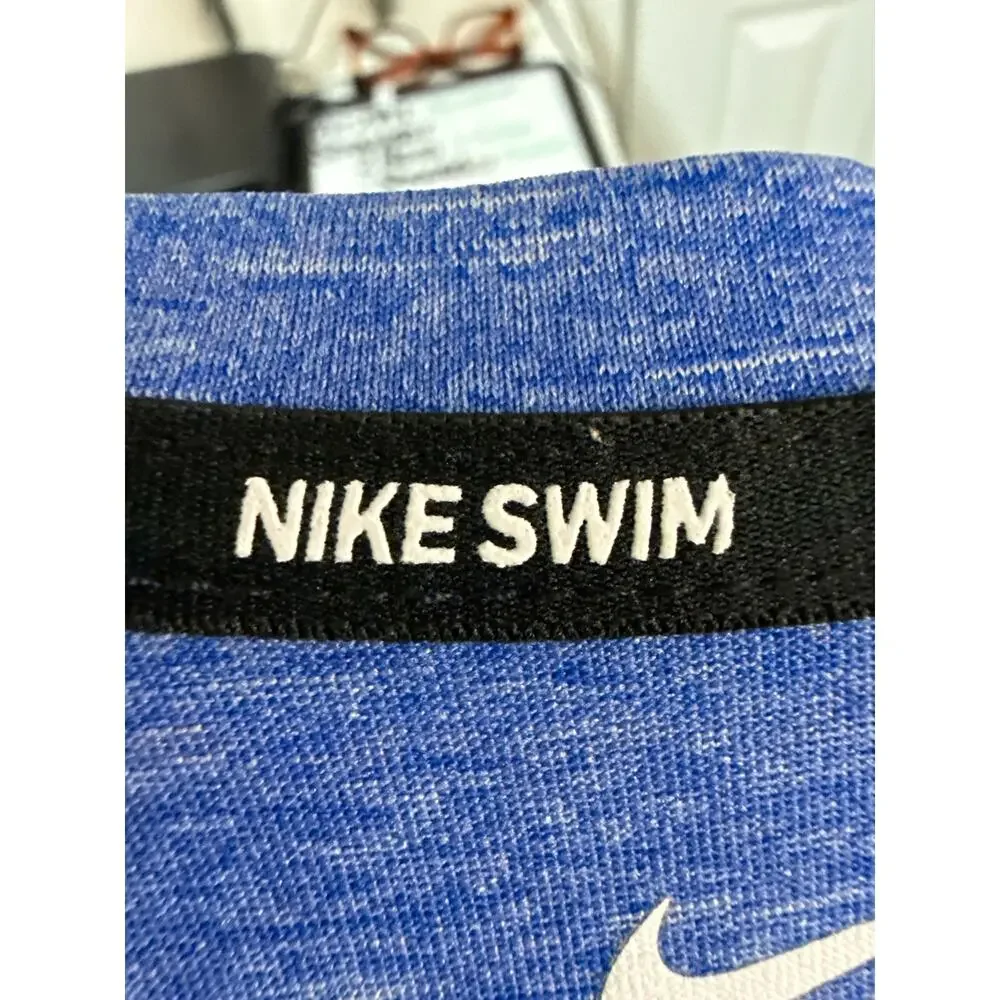 Nike‎ Swim Men's Blue Dri-Fit SPF 40+ Athletic Shirt Size Large